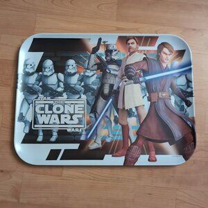 Zak! Star Wars Clone Wars Food Tray featuring Obi-Wan, Anakin and Rex